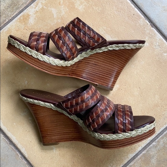 Cole Haan Shoes - Cole Haan Vanessa Nike Air Slide Leather Wedge